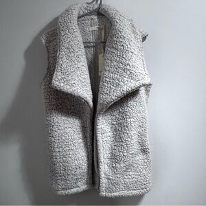 Max Jeans Cream Collar Sherpa Vest SizeS